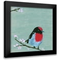 thumbnail image 1 of Wang, Melissa 15x15 Black Modern Framed Museum Art Print Titled - Bird and Blossoms IV, 1 of 5
