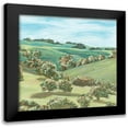 thumbnail image 1 of Wang, Melissa 15x15 Black Modern Framed Museum Art Print Titled - Hill Lines V, 1 of 5