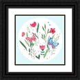 thumbnail image 1 of Wang, Melissa 15x15 Black Ornate Wood Framed with Double Matting Museum Art Print Titled - Butterfly Season IV, 1 of 4