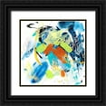 thumbnail image 1 of Wang, Melissa 15x15 Black Ornate Wood Framed with Double Matting Museum Art Print Titled - Wave and Bubbles VI, 1 of 4