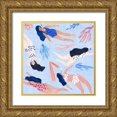 thumbnail image 1 of Wang, Melissa 15x15 Gold Ornate Wood Framed with Double Matting Museum Art Print Titled - Gone Swimming III, 1 of 4