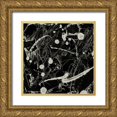 thumbnail image 1 of Wang, Melissa 15x15 Gold Ornate Wood Framed with Double Matting Museum Art Print Titled - Ink Line Abstract VI, 1 of 4