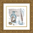 thumbnail image 1 of Wang, Melissa 15x15 Gold Ornate Wood Framed with Double Matting Museum Art Print Titled - Message in a Bottle V, 1 of 4