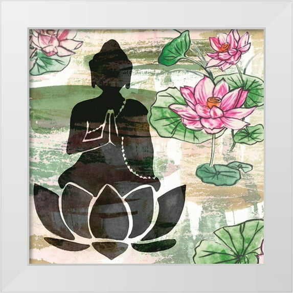 Wang, Melissa 15x15 White Modern Wood Framed Museum Art Print Titled - Path to Enlightenment I