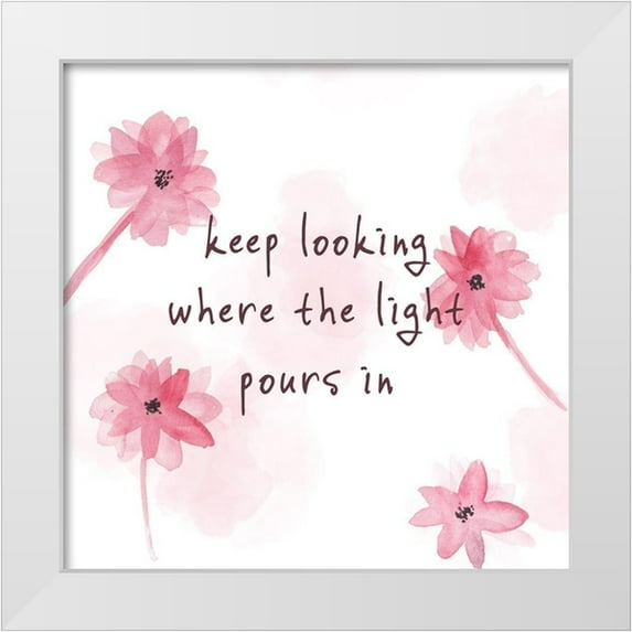 Wang, Melissa 15x15 White Modern Wood Framed Museum Art Print Titled - Summer Quote II