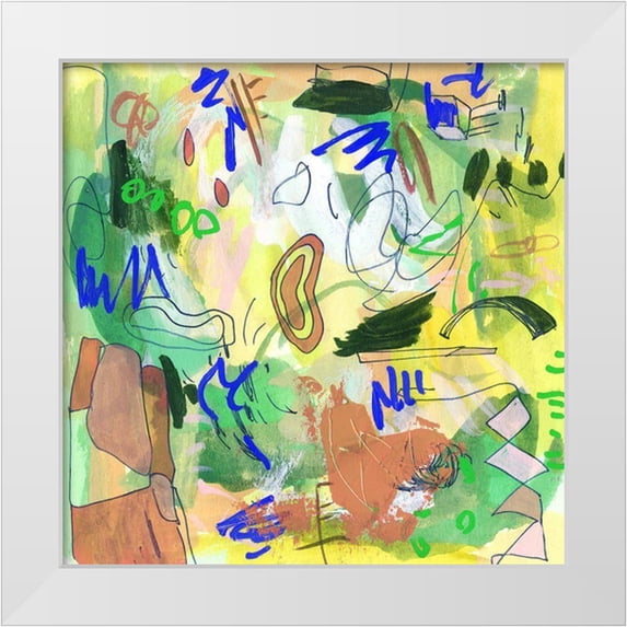 Wang, Melissa 15x15 White Modern Wood Framed Museum Art Print Titled - Urban Fringe II