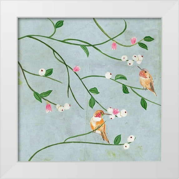 Wang, Melissa 15x15 White Modern Wood Framed Museum Art Print Titled - With Me I