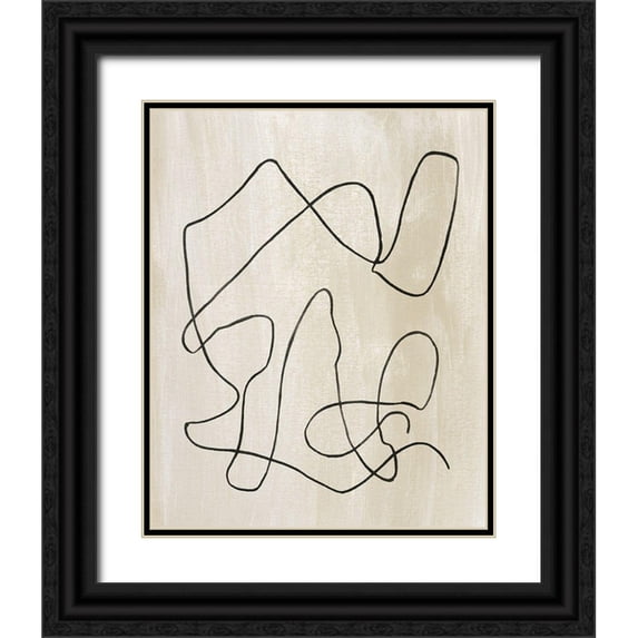 Wang, Melissa 15x18 Black Ornate Wood Framed with Double Matting Museum Art Print Titled - Bound II