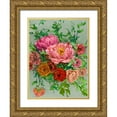 thumbnail image 1 of Wang, Melissa 15x18 Gold Ornate Wood Framed with Double Matting Museum Art Print Titled - Vintage Bouquet I, 1 of 4