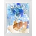 thumbnail image 1 of Wang, Melissa 15x18 White Modern Wood Framed Museum Art Print Titled - Bunch of Blue Flowers II, 1 of 4