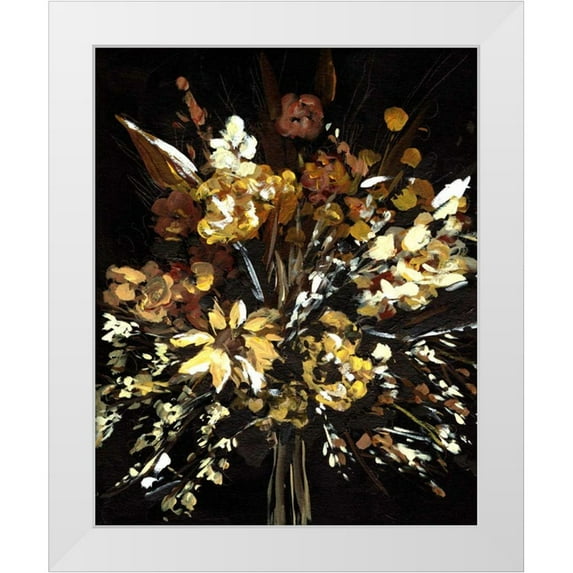 Wang, Melissa 15x18 White Modern Wood Framed Museum Art Print Titled - Floral Celebration II