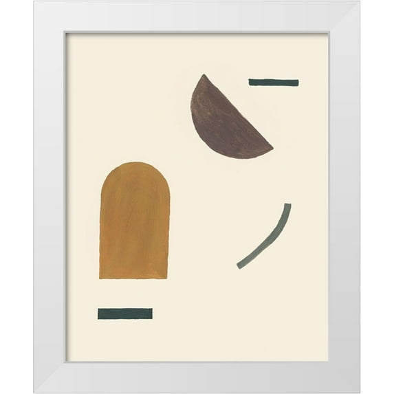 Wang, Melissa 15x18 White Modern Wood Framed Museum Art Print Titled - Intraconnected I