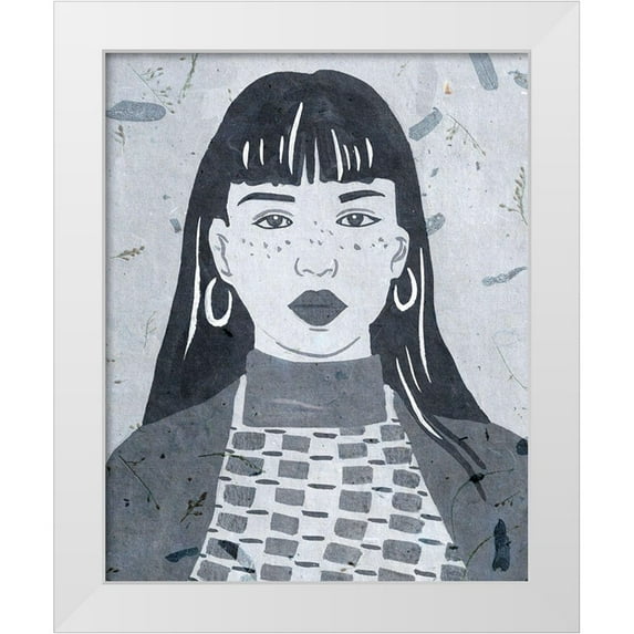 Wang, Melissa 15x18 White Modern Wood Framed Museum Art Print Titled - Night Portrait I