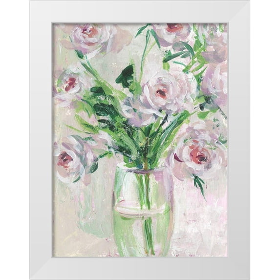 Wang, Melissa 15x18 White Modern Wood Framed Museum Art Print Titled - The Morning Dew II