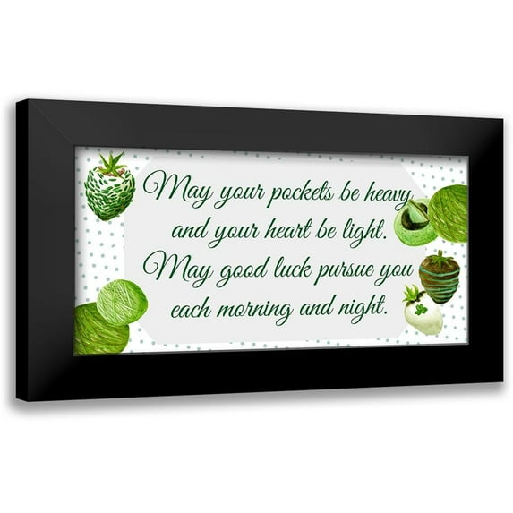 Wang, Melissa 18x11 Black Modern Framed Museum Art Print Titled - St. Patricks Day Collection C
