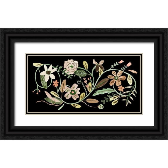 Wang, Melissa 18x11 Black Ornate Wood Framed with Double Matting Museum Art Print Titled - Sweet Fest VI
