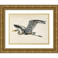 thumbnail image 1 of Wang, Melissa 18x15 Gold Ornate Wood Framed with Double Matting Museum Art Print Titled - Blue Heron Rendering III, 1 of 4