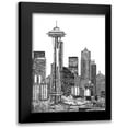 thumbnail image 1 of Wang, Melissa 19x24 Black Modern Framed Museum Art Print Titled - BandW Us Cityscape-Seattle, 1 of 5