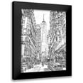 thumbnail image 1 of Wang, Melissa 19x24 Black Modern Framed Museum Art Print Titled - City in Black and White I, 1 of 5