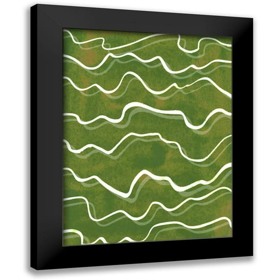 Wang, Melissa 19x24 Black Modern Framed Museum Art Print Titled - Lemongrass Mountain II