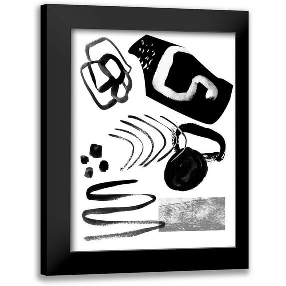 Wang, Melissa 19x24 Black Modern Framed Museum Art Print Titled - Memory Impressions V