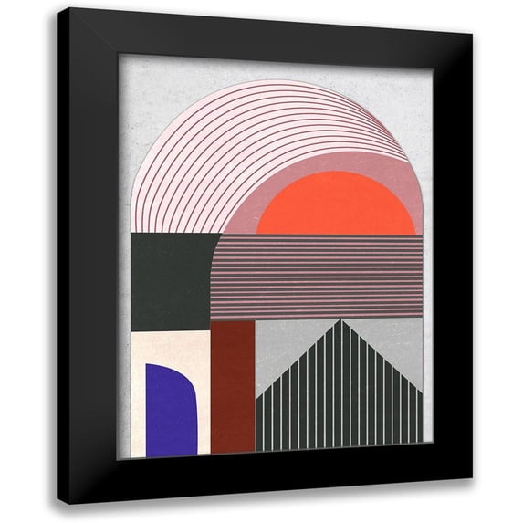 Wang, Melissa 19x24 Black Modern Framed Museum Art Print Titled - Sundown Meditation II