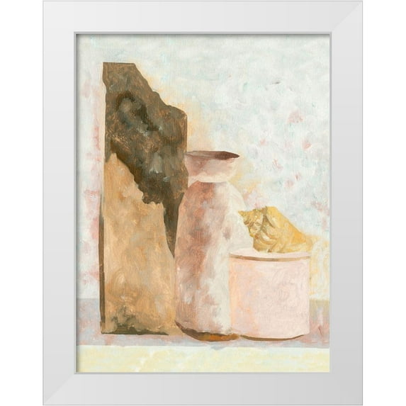 Wang, Melissa 19x24 White Modern Wood Framed Museum Art Print Titled - Table Top Stills II