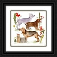 thumbnail image 1 of Wang, Melissa 20x20 Black Ornate Wood Framed with Double Matting Museum Art Print Titled - A Little Walk VI, 1 of 4