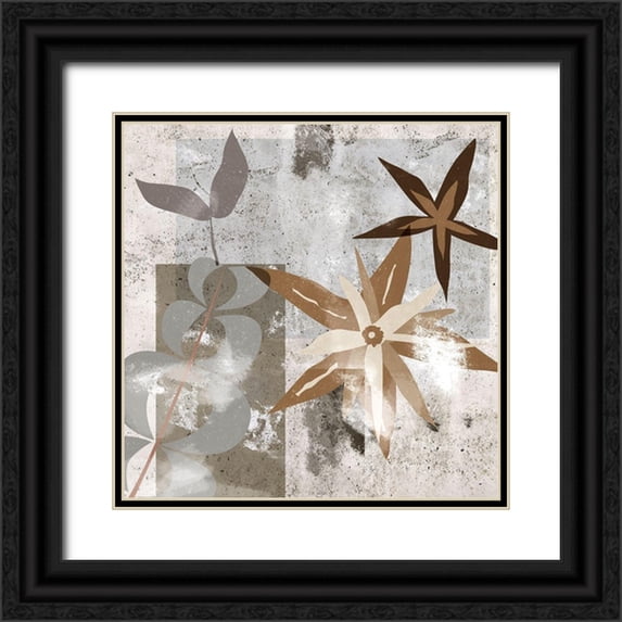 Wang, Melissa 20x20 Black Ornate Wood Framed with Double Matting Museum Art Print Titled - Autumn Forest III