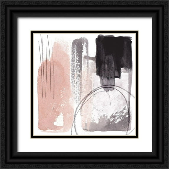 Wang, Melissa 20x20 Black Ornate Wood Framed with Double Matting Museum Art Print Titled - Coexistence II