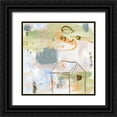 thumbnail image 1 of Wang, Melissa 20x20 Black Ornate Wood Framed with Double Matting Museum Art Print Titled - Hopscotch Doodles IV, 1 of 4