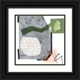 thumbnail image 1 of Wang, Melissa 20x20 Black Ornate Wood Framed with Double Matting Museum Art Print Titled - Ocean Stones I, 1 of 4