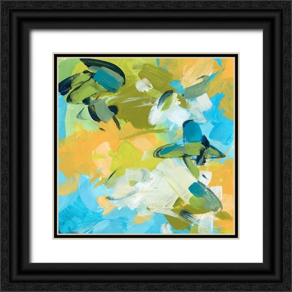 Wang, Melissa 20x20 Black Ornate Wood Framed with Double Matting Museum Art Print Titled - Seasonal Delight II