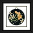 thumbnail image 1 of Wang, Melissa 20x20 Black Ornate Wood Framed with Double Matting Museum Art Print Titled - Singing Birds VI, 1 of 4