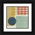 thumbnail image 1 of Wang, Melissa 20x20 Black Ornate Wood Framed with Double Matting Museum Art Print Titled - Soleil Rouge VI, 1 of 4
