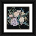 thumbnail image 1 of Wang, Melissa 20x20 Black Ornate Wood Framed with Double Matting Museum Art Print Titled - Violet Bouquet II, 1 of 4