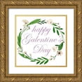 thumbnail image 1 of Wang, Melissa 20x20 Gold Ornate Wood Framed with Double Matting Museum Art Print Titled - Happy Galentines Day I, 1 of 4