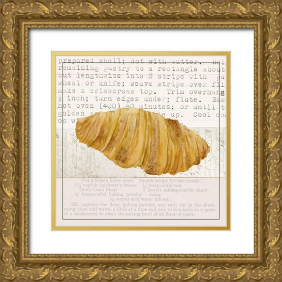 Wang, Melissa 20x20 Gold Ornate Wood Framed with Double Matting Museum Art Print Titled - Sweet Tooth Pastries III