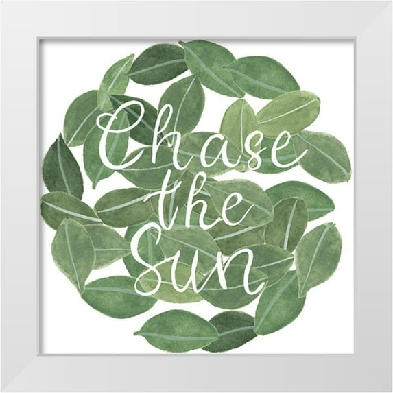 Wang, Melissa 20x20 White Modern Wood Framed Museum Art Print Titled - Mes Plantes Collection C