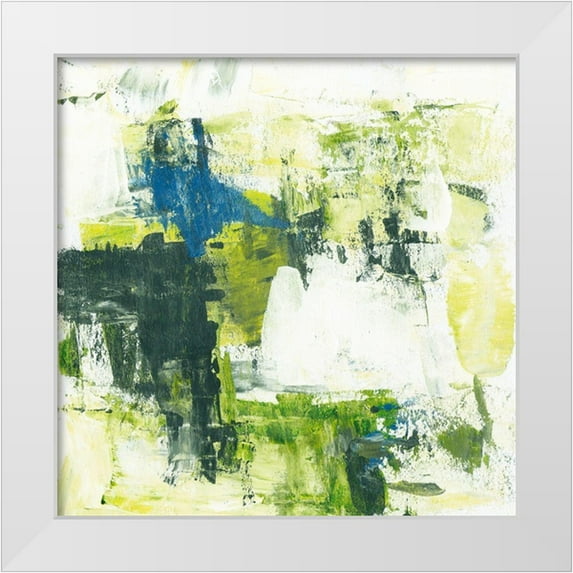 Wang, Melissa 20x20 White Modern Wood Framed Museum Art Print Titled - Summer Meadow II
