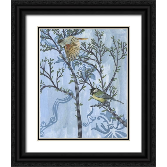 Wang, Melissa 20x24 Black Ornate Wood Framed with Double Matting Museum Art Print Titled - Coexist I