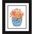 thumbnail image 1 of Wang, Melissa 20x24 Black Ornate Wood Framed with Double Matting Museum Art Print Titled - Sweet Peonies I, 1 of 4
