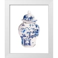 thumbnail image 1 of Wang, Melissa 20x24 White Modern Wood Framed Museum Art Print Titled - Indigo Vase II, 1 of 4