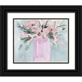thumbnail image 1 of Wang, Melissa 24x20 Black Ornate Wood Framed with Double Matting Museum Art Print Titled - Broken Flowers I, 1 of 4