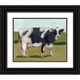 thumbnail image 1 of Wang, Melissa 24x20 Black Ornate Wood Framed with Double Matting Museum Art Print Titled - Cow Portrait I, 1 of 4