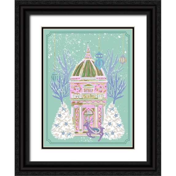 Wang, Melissa 25x32 Black Ornate Wood Framed with Double Matting Museum Art Print Titled - Winter Holidays IV