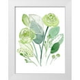 thumbnail image 1 of Wang, Melissa 25x32 White Modern Wood Framed Museum Art Print Titled - Green Portrait II, 1 of 4