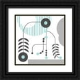 thumbnail image 1 of Wang, Melissa 26x26 Black Ornate Wood Framed with Double Matting Museum Art Print Titled - Disco V, 1 of 4
