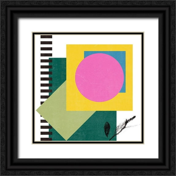 Wang, Melissa 26x26 Black Ornate Wood Framed with Double Matting Museum Art Print Titled - Pianist VI