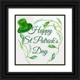 thumbnail image 1 of Wang, Melissa 26x26 Black Ornate Wood Framed with Double Matting Museum Art Print Titled - St. Patricks Day Collection A, 1 of 4